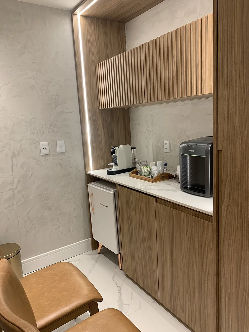 Copa com café para os pacientes